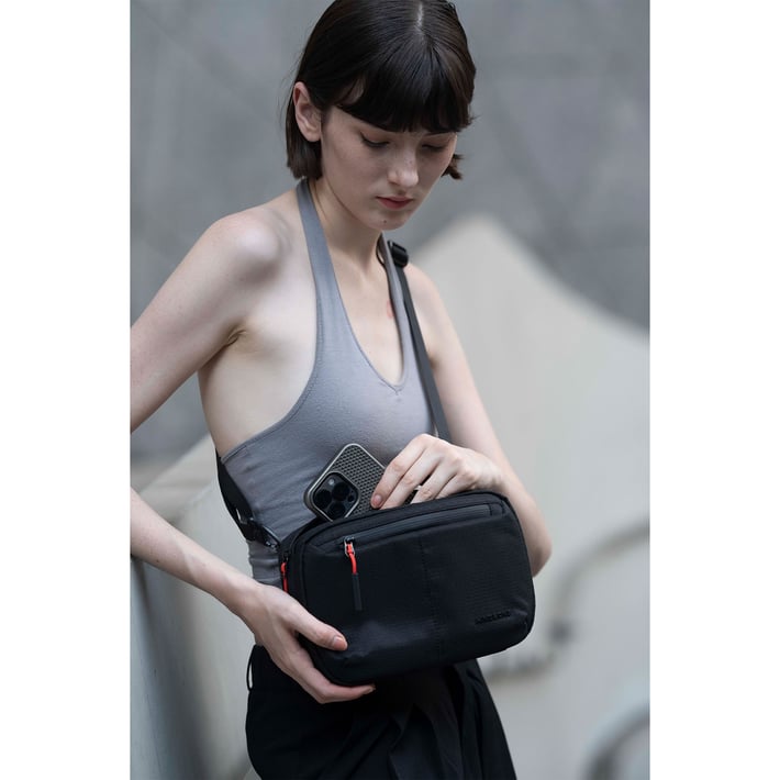 Чанта за през рамо Kingsons Trackguard, черна