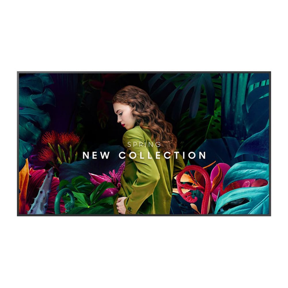 Професионален дисплей Samsung QB65C-N, 65'', VA, Ultra HD, 16/7, 350 cd/m2, 8 ms, no Bluetooth/Wi-Fi