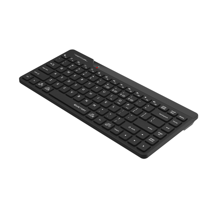 A4Tech Клавиатура Fstyler FBK22, безшумна, 2.4 GHz, Bluetooth, черна