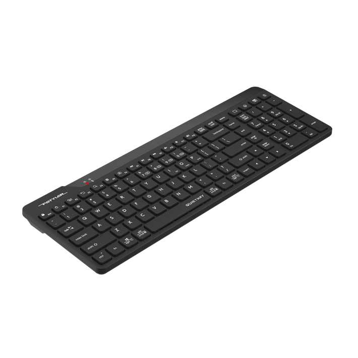 A4Tech Клавиатура Fstyler FBK23, безшумна, 2.4 GHz, Bluetooth, черна