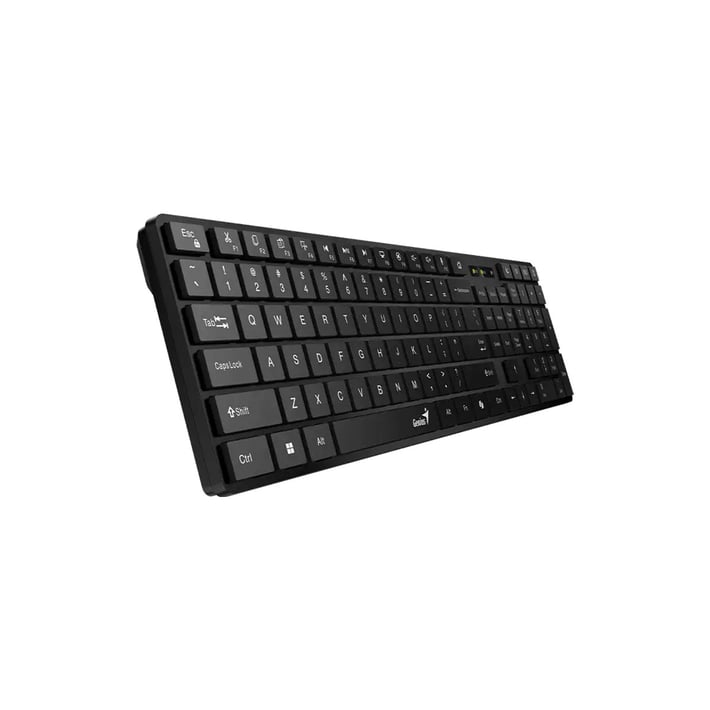 Genius Клавиатура Slimstar 7250BT BLK, AI, безжична, черна