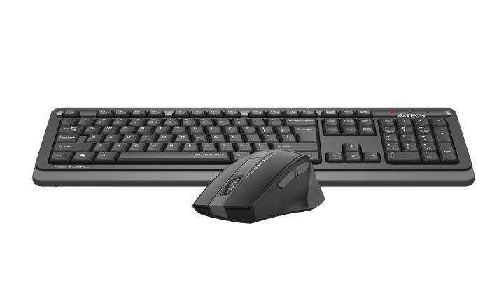 A4Tech Комплект - клавиатура и мишка Fstyler FGS1035Q, 2.4 GHz, сиви