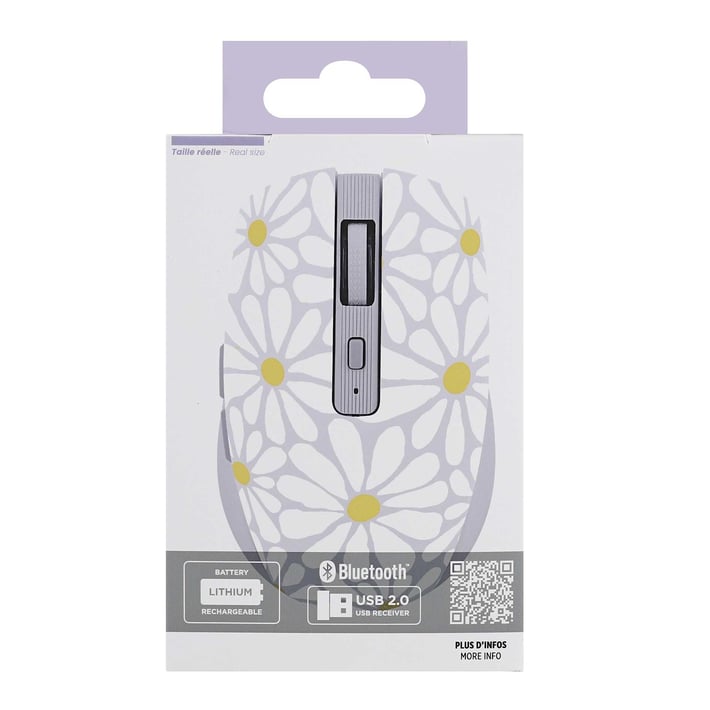 TNB Мишка Exclusiv Flower, безжична, Bluetooth, 1600 dpi