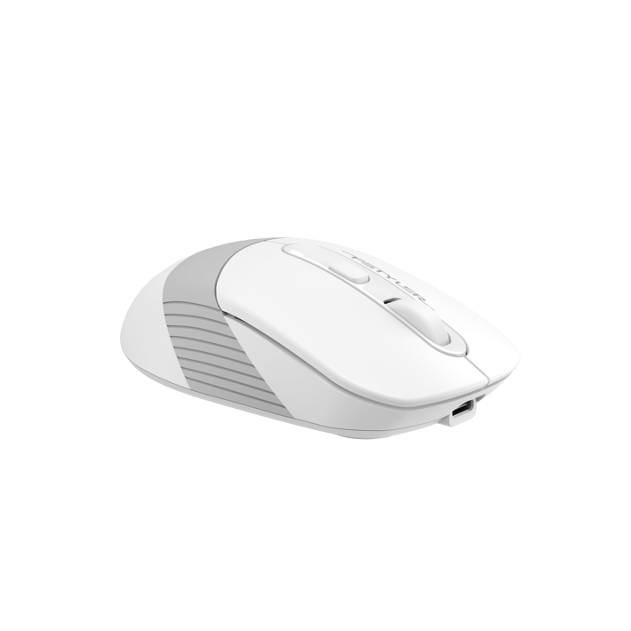 A4Tech Мишка Fstyler FB10CS, безшумна, 2.4 GHz, Bluetooth, бяла