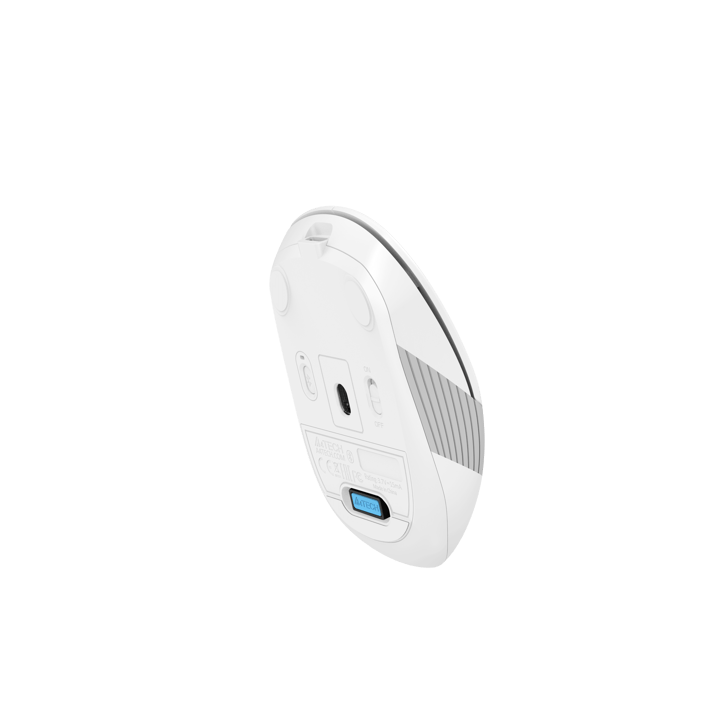 A4Tech Мишка Fstyler FB10CS, безшумна, 2.4 GHz, Bluetooth, бяла