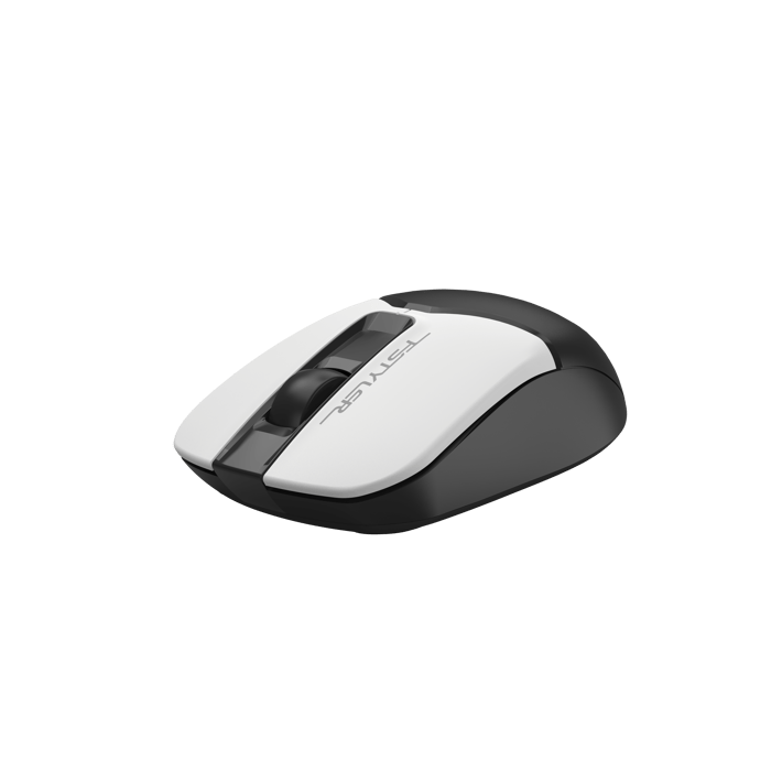 A4Tech Мишка Fstyler FG12S, безжична, безшумна, бяло-черна