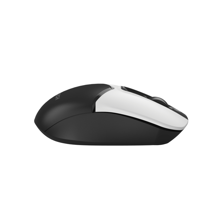 A4Tech Мишка Fstyler FG12S, безжична, безшумна, бяло-черна