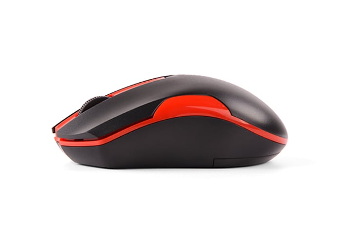 A4Tech Мишка V-Track G3-200N, безжична, черно-червена