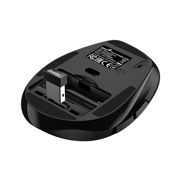 Genius Мишка Ergo 8230S, ергономичнна,6 бутона, 1600 dpi, черна