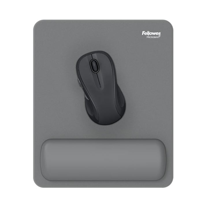 Пад за мишка Fellowes Breyta Hex, 20 x 24 cm, сив