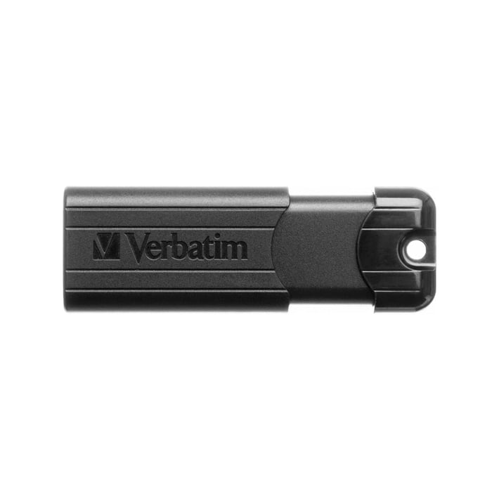 Verbatim USB флаш памет Pinstripe, USB 3.2 G1, 128 GB, черна