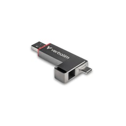 Verbatim USB флаш памет Dual QuickStick, USB Type A/Type C, 128 GB