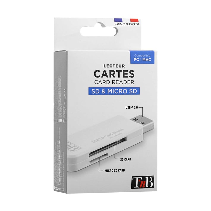 TNB Четец за карти 5 в 1, USB 3.0, USB Type-A