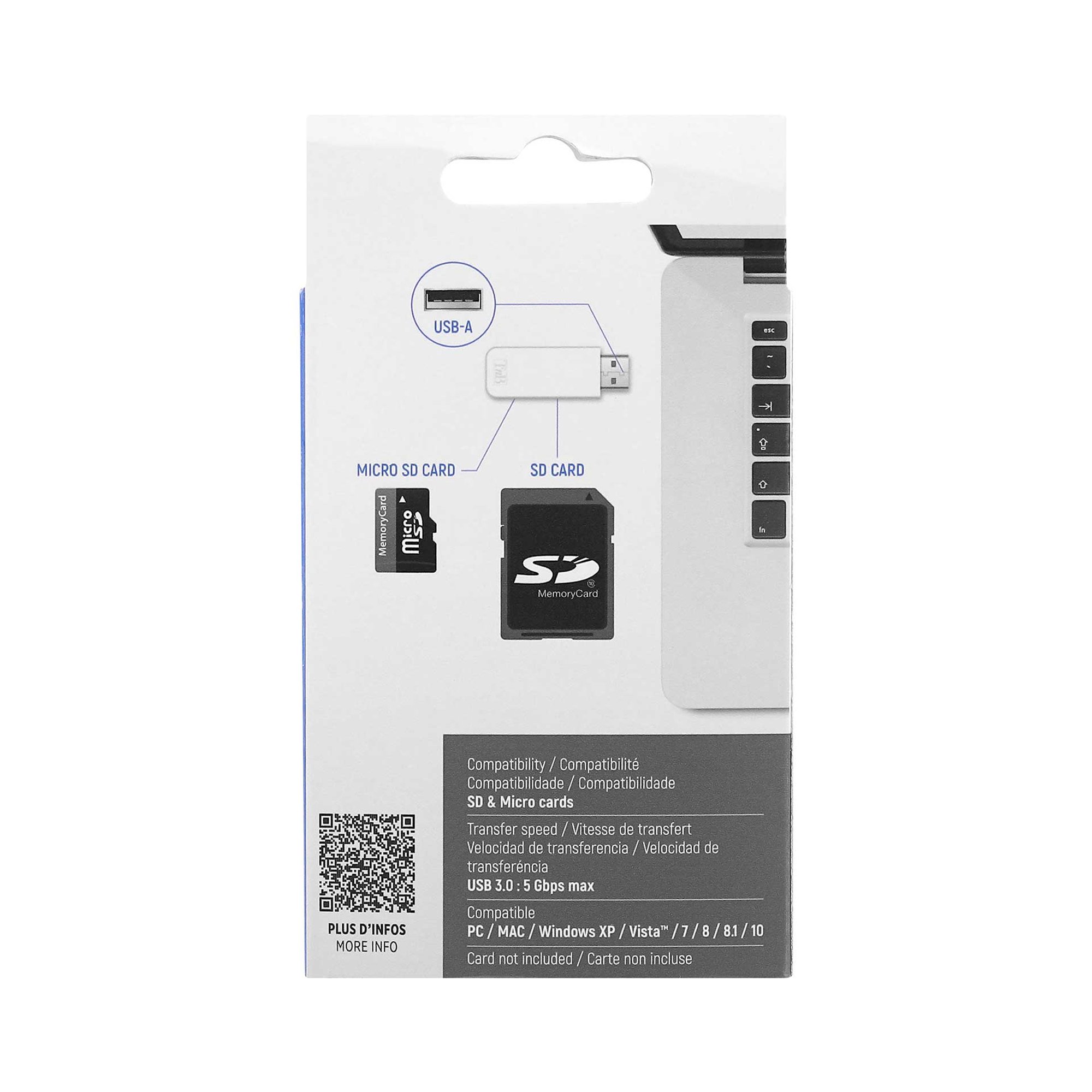 TNB Четец за карти 5 в 1, USB 3.0, USB Type-A