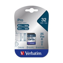 Verbatim Карта памет SDHC Pro Secure, 32 GB, class 10