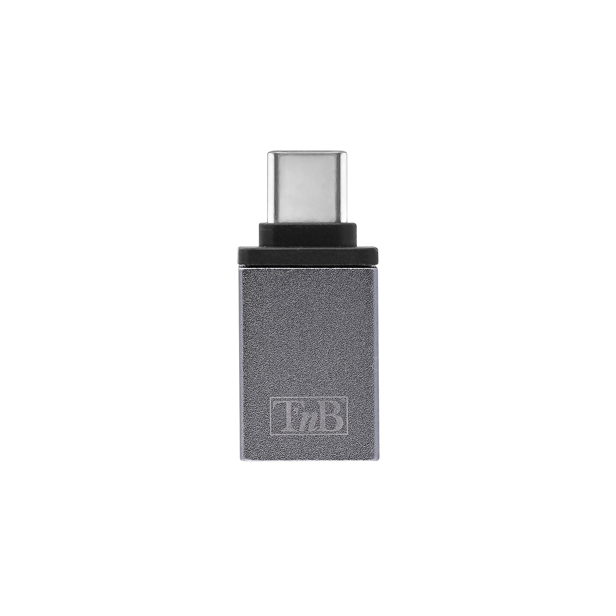 TNB USB Хъб, 4 порта, USB Type-A, с адаптер USB Type-C, бял