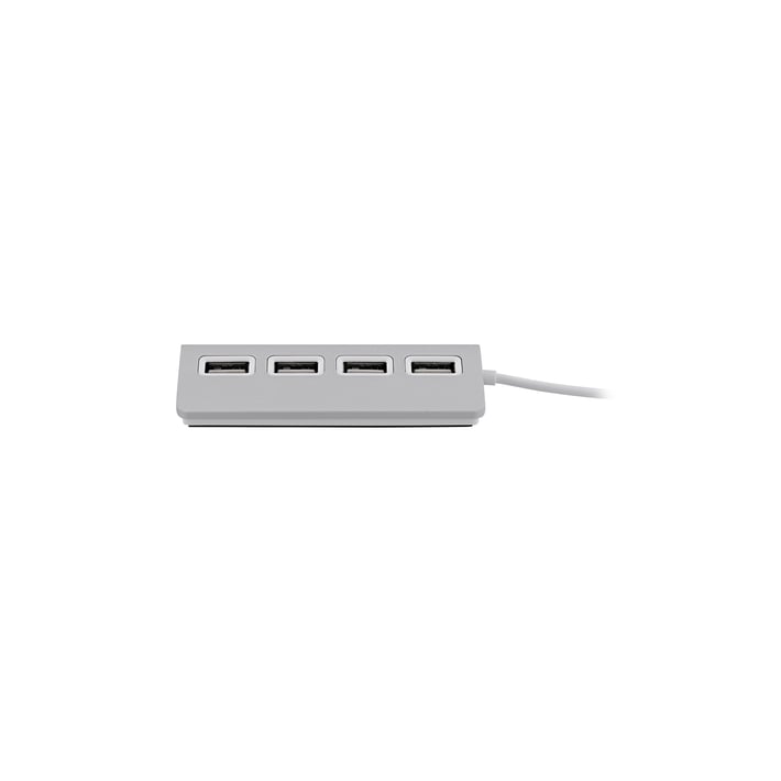 TNB USB Хъб, 4 порта, USB Type-A, с адаптер USB Type-C, бял