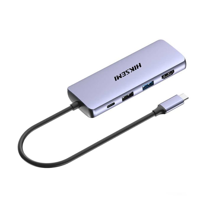 Hiksemi USB Хъб 8 в 1 DS8, 4K, HDMI, SD, XTF, USB 3.0