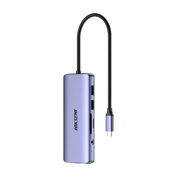 USB Хъб Hiksemi DS11, 4K, HDMI, VGA, SD, TF, USB 3.0, USB 2.0