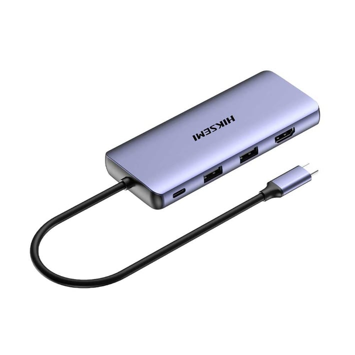 USB Хъб Hiksemi DS11, 4K, HDMI, VGA, SD, TF, USB 3.0, USB 2.0