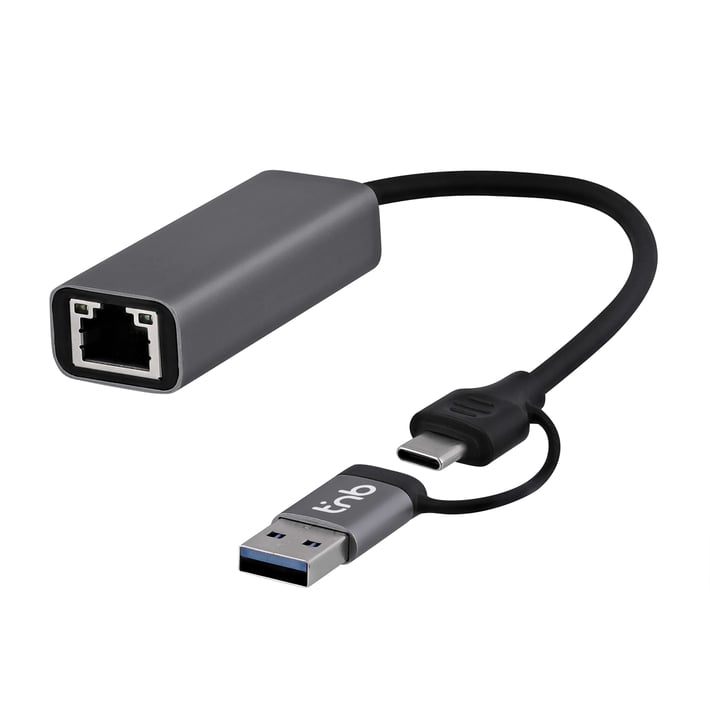 TNB USB Хъб, USB Type-A/USB Type-C към RJ45, 2.5 Gbps