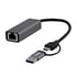 TNB USB Хъб, USB Type-A/USB Type-C към RJ45, 2.5 Gbps