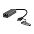 TNB USB Хъб, USB Type-A/USB Type-C към RJ45, 2.5 Gbps