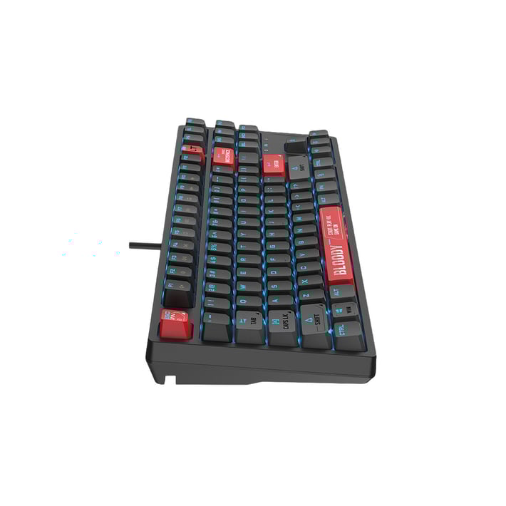 Клавиатура Bloody Bloody Red AT87, с кабел, геймърска