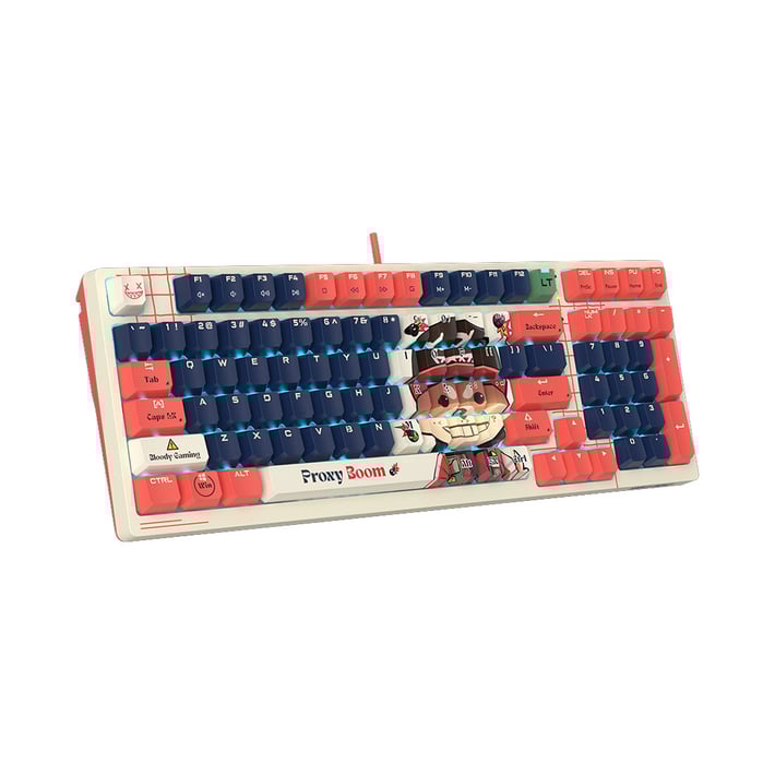 Клавиатура Bloody Proxy Boom AT98, с кабел, геймърска