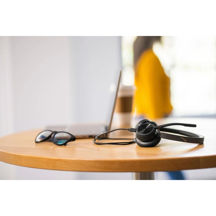 HP Слушалки Poly Voyager 4320 UC, Bluetooth, USB Type-A, със стойка за зареждане