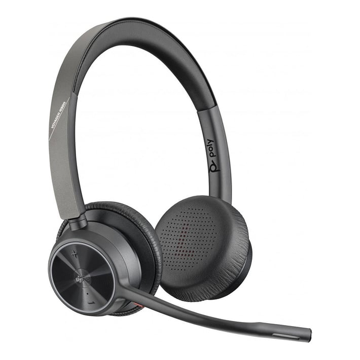 Слушалки HP Poly Voyager 4320-M, USB Type-A, Bluetooth, със стойка за зареждане