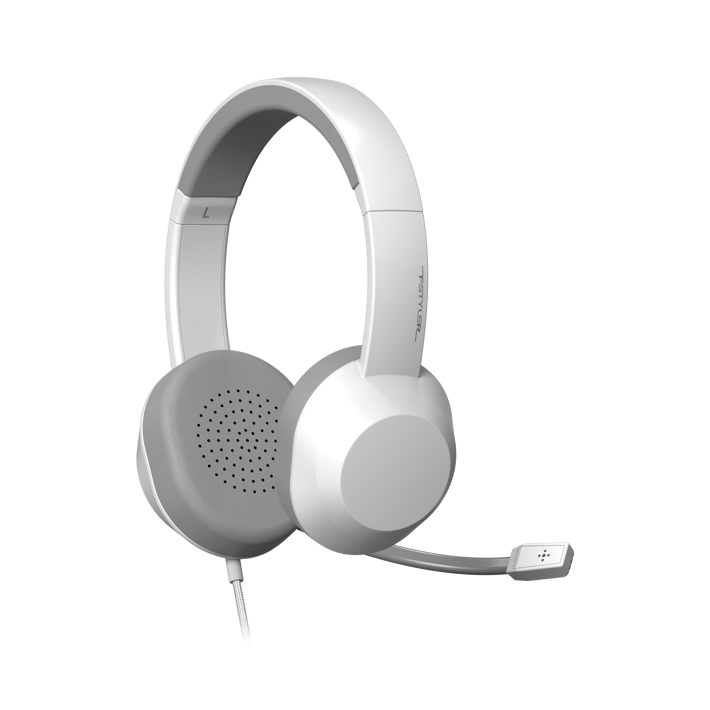 A4Tech Слушалки Fstyler FH150U, USB, с микрофон, бели