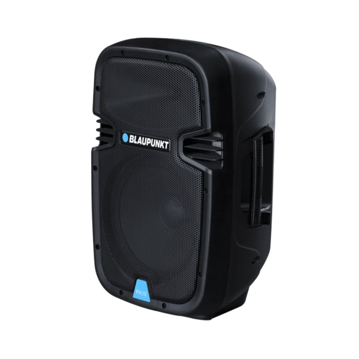 Blaupunkt Тонколона PA10, преносима, караоке, 600 W, черна, с 1 кабелен микрофон