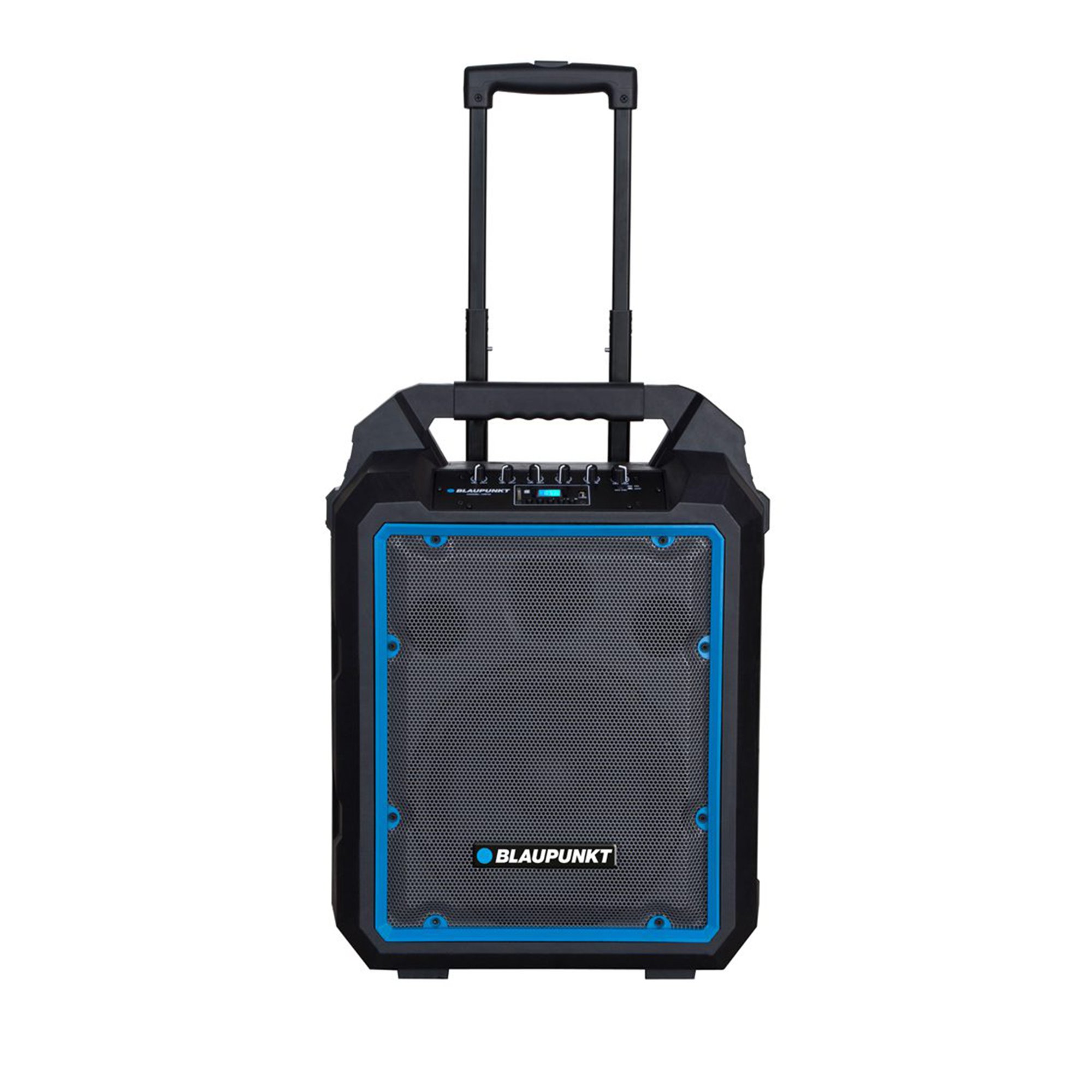 Blaupunkt Тонколона MB10, преносима, караоке, 600 W, черна, с 1 кабелен микрофон