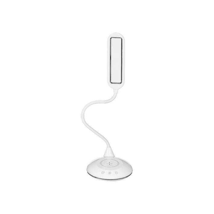 Настолна лампа Giftdecor Flexo, LED, USB зареждане, бяла