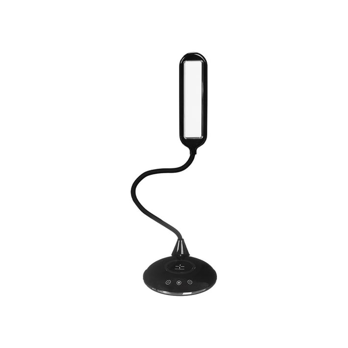 Настолна лампа Giftdecor Flexo, LED, USB зареждане, черна