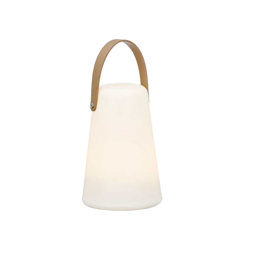 Настолна лампа Giftdecor, LED, с кафява дръжка