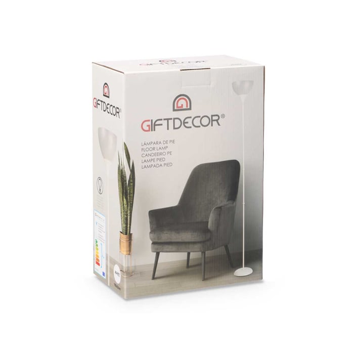 Лампа за под Giftdecor, бяла