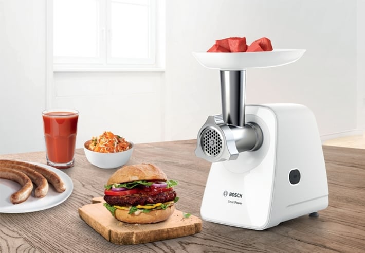 Bosch Месомелачка Smartpower MFW2510W, 1500 W, бяла