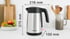 Bosch Електрическа кана за вода TWK7L460, 1.7 L, сребриста