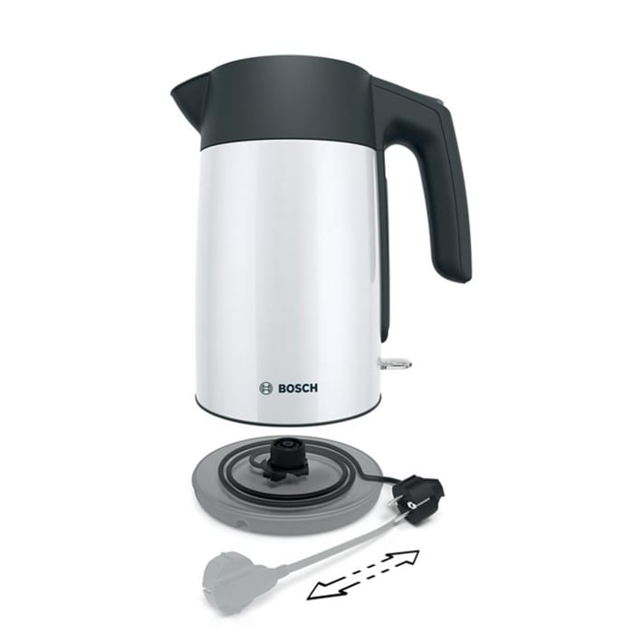 Bosch Електрическа кана за вода TWK7L461, 1.7 L, бяла