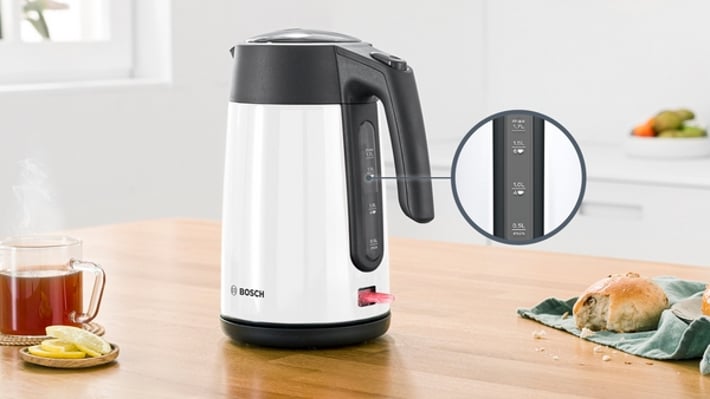 Bosch Електрическа кана за вода TWK7L461, 1.7 L, бяла