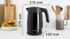 Bosch Електрическа кана за вода TWK7L463, 1.7 L, черна