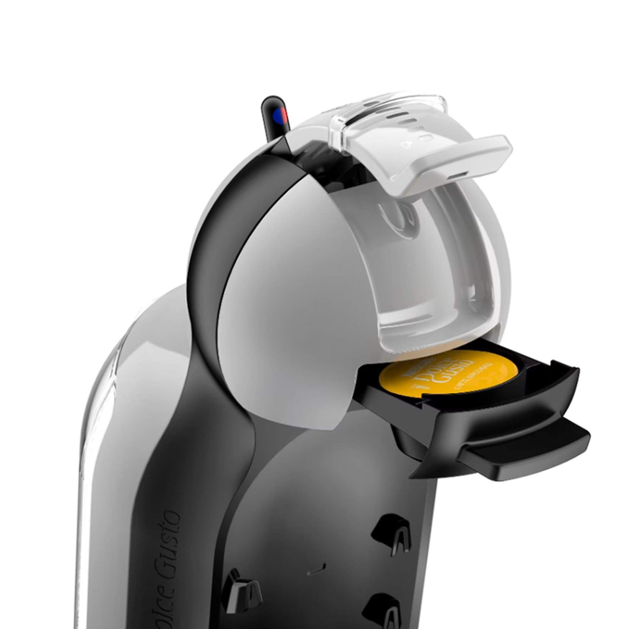 Krups Кафе машина Mini Me KP123B10, автоматична, за капсули Nescafé Dolce Gusto, 1500 W, сива