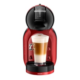 Krups Кафе машина Mini Me KP123H10, автоматична, за капсули Nescafé Dolce Gusto, 1500 W, червено-черна