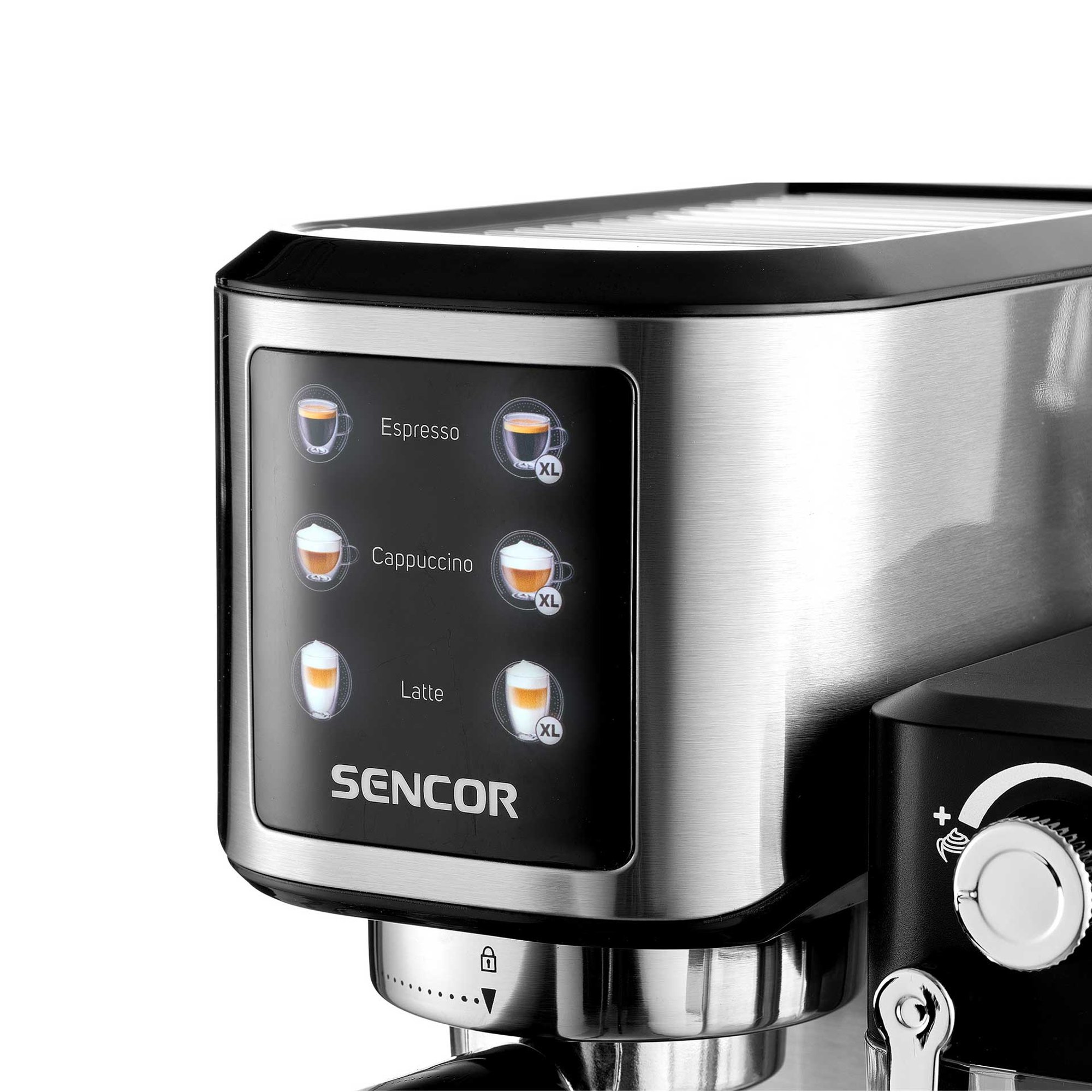 Sencor Кафе машина SES 4910SS, 20 bar, 1350 W, с контейнер за мляко