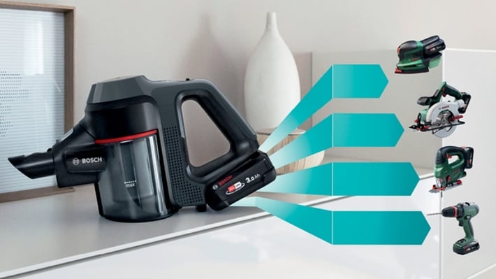 Bosch Прахосмукачка BBS712A, 2 в 1, вертикална, 0.30 L