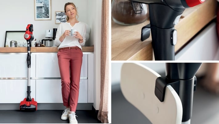 Прахосмукачка Bosch Unlimited 7 ProAnimal BBS711ANM, акумулаторна, червена