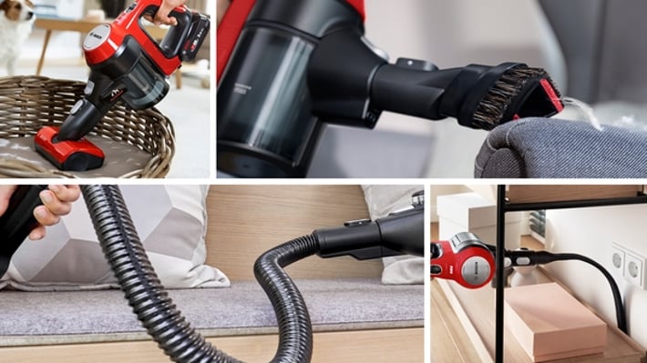 Прахосмукачка Bosch Unlimited 7 ProAnimal BBS711ANM, акумулаторна, червена