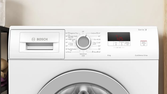 Bosch Пералня WAJ24065BY, 1200 оборота/мин, 8 kg, бяла